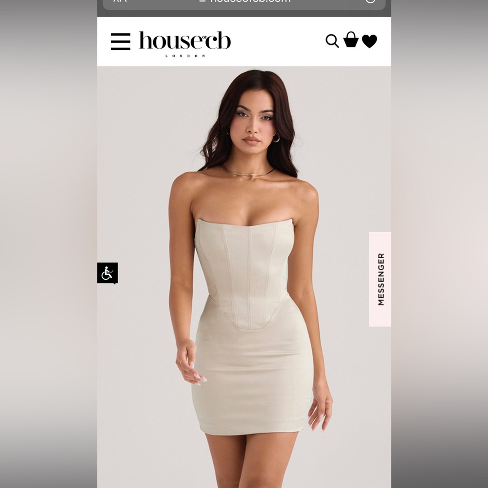 House of CB strapless corset dress